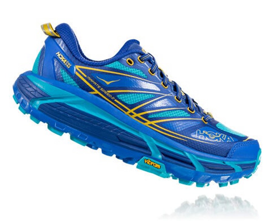 Hoka Australia One One Mafate Speed 2 - Womens Trail Shoes Blue - WBJLD-3468